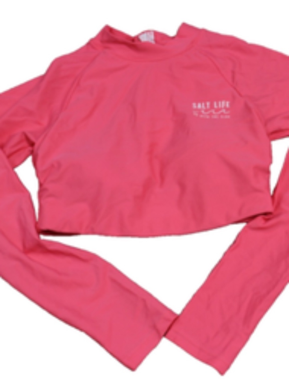 Salt Life NWT cropped rash guard, Pink Ladies Small, Girls Large